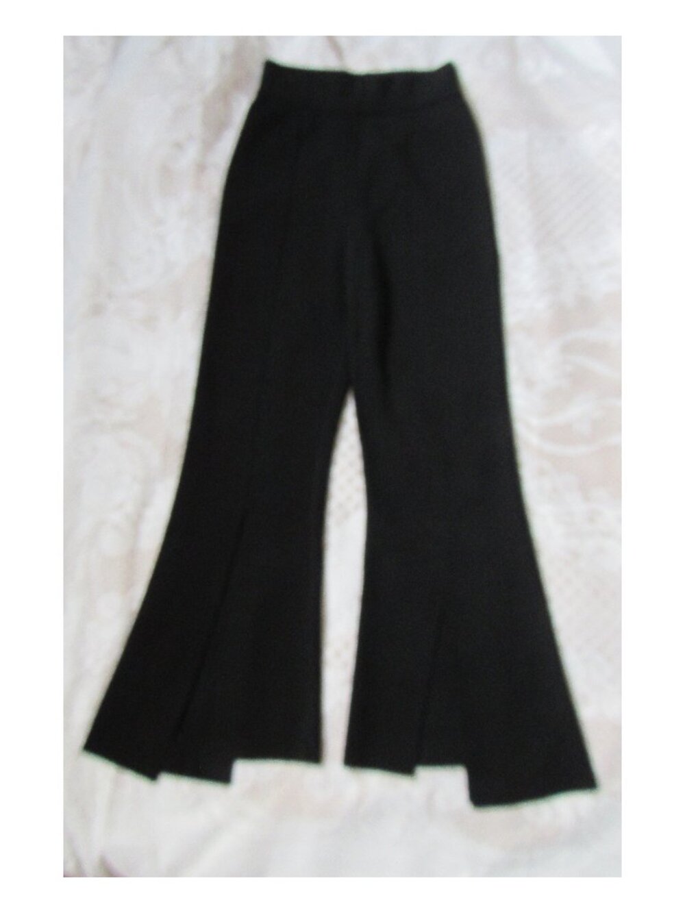 Stella McCartney Black Flare Pants, sz. 36(EU), made in Italy, Viscose blend